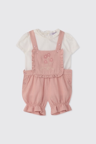 Panço Kız Bebek Pembe 2'li Takım 2611GB17003