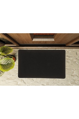 Kapı Önü Paspası, Halılı Paspas, 45 70-siyah