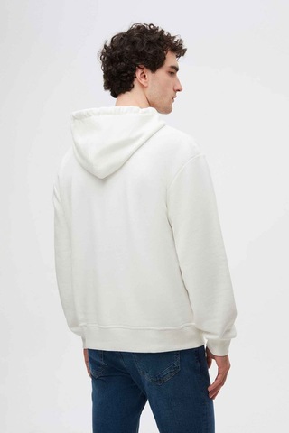 D's Damat Relaxed Fit Ekru Nakışlı Sweatshirt 3ECE24ORT0493 Ekru