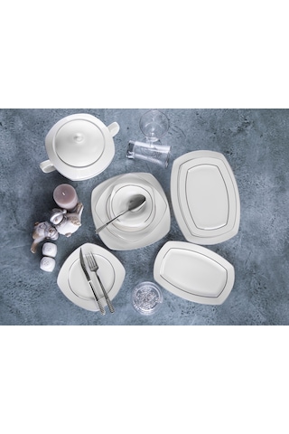 Taç Astoria Frezia 55 Parça Porselen Yemek Takımı