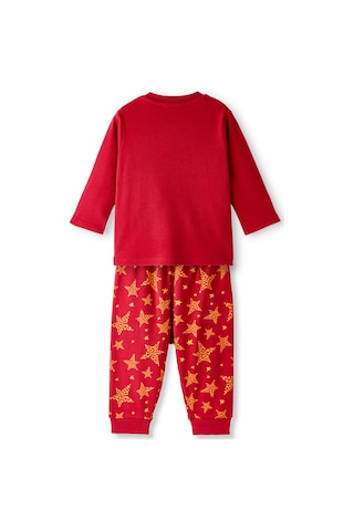 Gsstore Galatasaray Bebek Yeni Yıl Pijama Takımı B252298 Sarı - Kırmızı