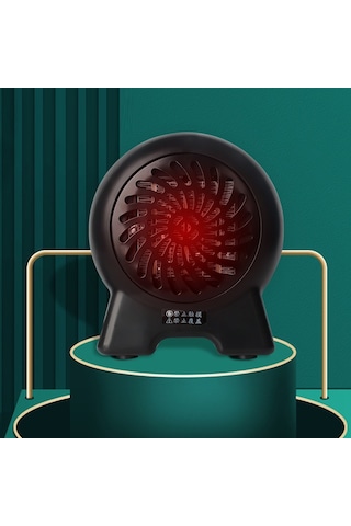 Cbtxglobal 1000 W Taşınabilir Elektrikli Fanlı Isıtıcı Siyah