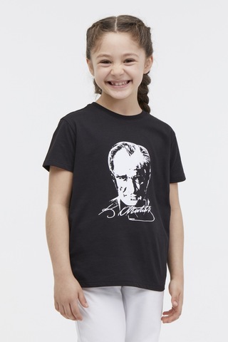 Lumberjack Ul 11ata01 4fx Siyah Unisex Çocuk Kısa Kol T-shirt 000000000101924309 Siyah