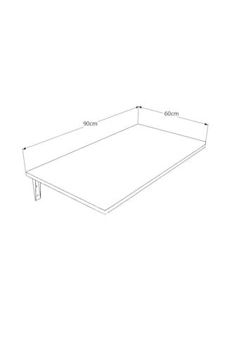 Duvara Monte Katlanır Masa 90x60 Cm Açılır Kapanır Yemek Ve Çalışma Masası Beyaz