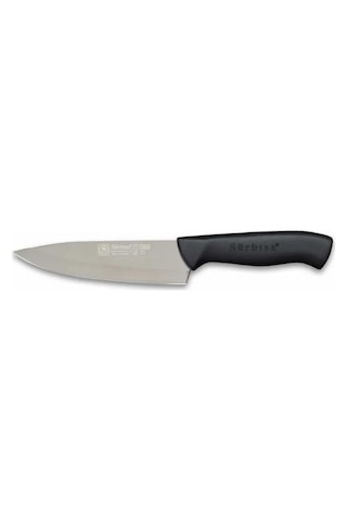 61171 - Sürmene Parlak Şef Bıçağı 18 Cm - Polisajlı 001 Siyah