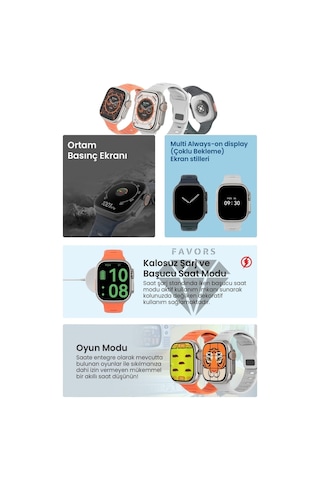 Favors DT8 Ultra + Watch 8 Ultra Akıllı Saat