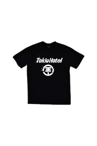 Stoned&Fame Tokio Hotel Baskılı Unisex Siyah %100 Pamuk T-shirt SIYAH Siyah
