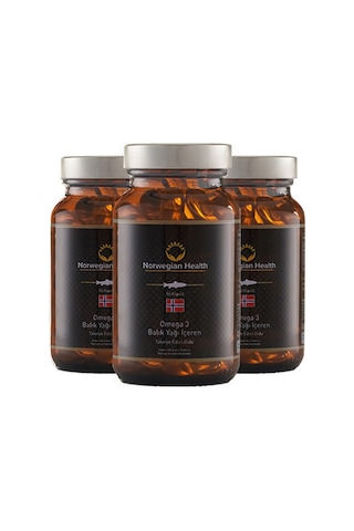 Norwegian Health Omega 3 1000 MG Somon&Morina Balık Yağı 3 x 60 Kapsül﻿﻿