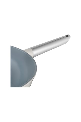 Madame Coco Vincenzo Döküm Alüminyum Wok Tava - Gri/bej - 30 Cm 8684427212943 Çok Renkli