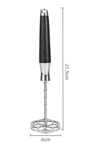 Sones Ahşap Saplı 316l Paslanmaz Çelik Patates Ezici Kalınlaştırılmış Taro Ezme Aletleri
