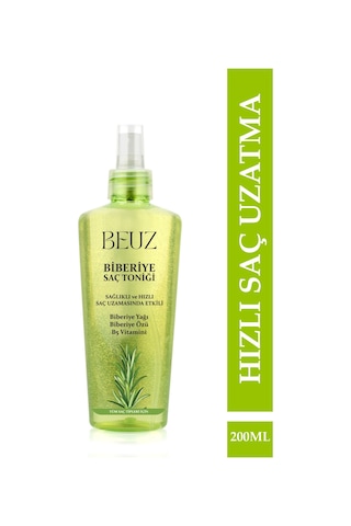 Beuz Hızlı ve Sağlıklı Saç Uzatma Etkili Biberiye Saç Toniği 200 ML