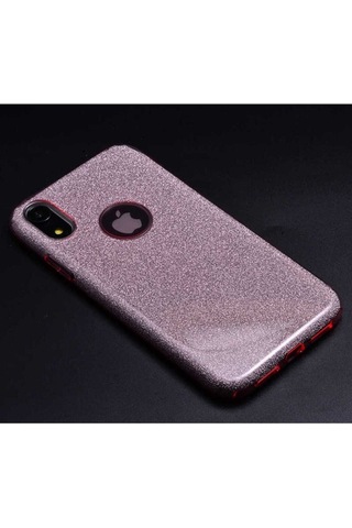 Apple Uyumlu iPhone Xr 6.1 Kılıf Zore Shining Silikon Rose Gold