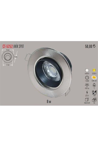 Cata Ct-5252 7 Watt Gün Işığı Spot Led Ampul Lamba(498851245) Cata Ct-5252 7 Watt Gün Işığı Spot Led Ampul Lamba(498851245)