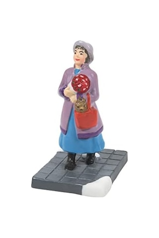Department 56 Şehirde Noel Bir Kadın En İyi Arkadaşı, Köy Figürü, 4,97 İnç, Çok Renkli