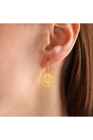 Sembol Gold 14 Ayar Altın Reşat Sallantılı Küpe