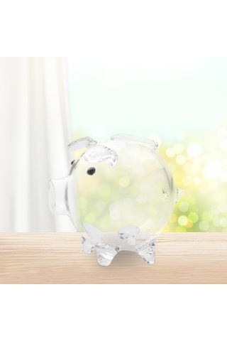 Dolıty Cam Kumbara Yılbaşı Doğum Günü Tasarruf Nakit Için 13,5cmx10,5cm