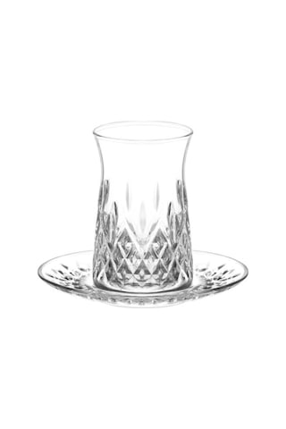 Lav Odin Cam Çay Seti 6 Kişilik 170 ml (6 Çay Bardağı, 6 Çay Tabağı)