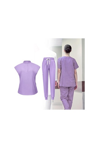 Dolıty Kadın Üniforma Fırçalama Seti S-açık-mor