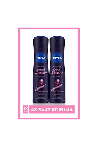 Nivea Kadın Sprey Deodorant Pearl&Beauty Fine Fragrance 48 Saat Anti-Perspirant Koruma 2 x 150 ML