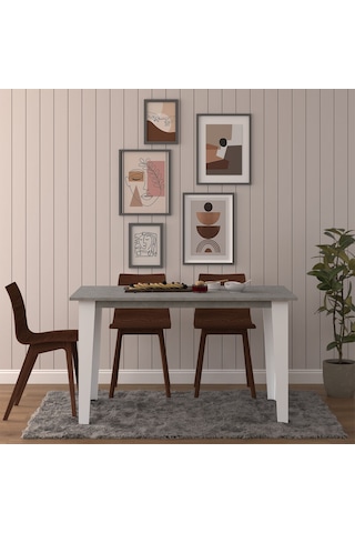 Yemek Masası Ym-01 Retro Gri Açık Gri