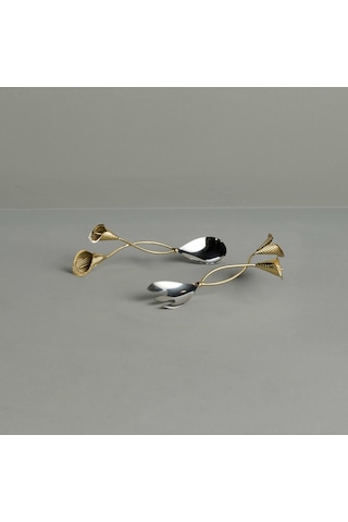 Linens Lily Servis Çatal-kaşık Seti Gümüş