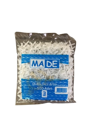 Made Oluklu Derz Artısı 3 Mm. - 500 Adet