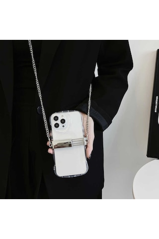 Noktaks - Cep Telefonu İp02 Cep Telefonu Boyun Askısı Metal Zincir T24348