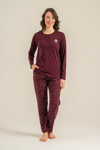 Arnetta Kadın Shine Bright Little Star Mor Uzun Kol Pijama Takım Ar3775-s-v1 Ar3775-s-v1