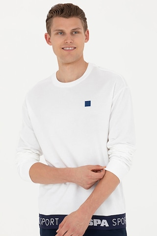 U.S. Polo Assn. Erkek Sweatshirt 50263251-vr013 Beyaz