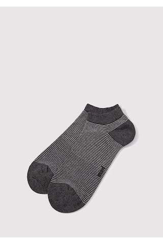 Mavi - 2Li Gri Patik Çorap Seti 092051-32162 Gri