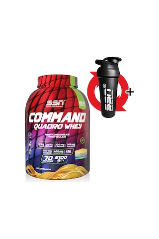 SSN Sports Style Nutrition SSN Sports Nutrition Command Quadro Whey 2100 Gr Bisküvi Protein Tozu