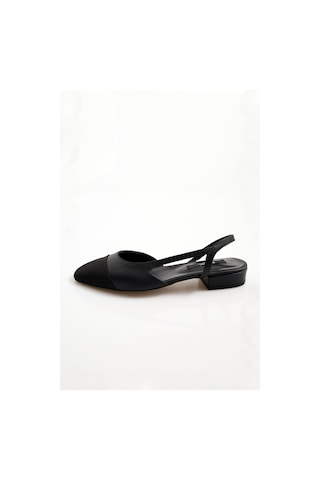 Siyah Slingback Babet 301-siyah Siyah