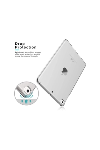 Ipad 9. Nesil 8. Nesil 10.2 Inç Uyumlu Şeffaf Silikon Kılıf Anti Shock Koruyucu Tablet Kılıfı Arka Kapak