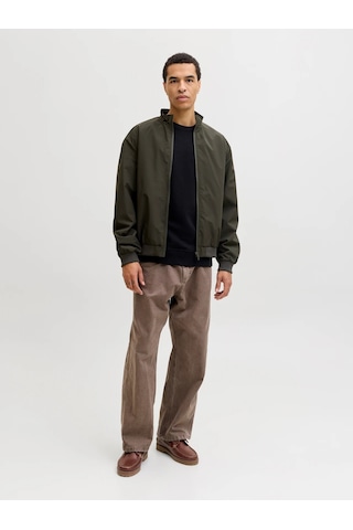 Jack & Jones Jack&jones Jjecharge Stand Collar Erkek Bomber Ceket 12288895 Yeşil