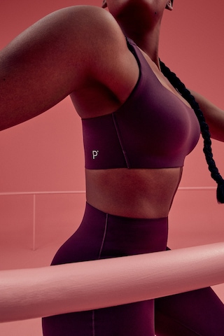 Penti Bordo Stretch360 Orta Destek Çapraz Sırt Detaylı Kaydırmaz Askılı Cross Back Spor Sütyeni Koyu Bordo