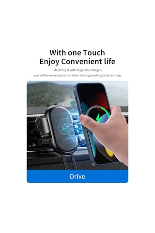 Rock Space Apple Uyumlu iPhone 13 Pro Max Kılıf Moca Serisi Mag Safe Standlı - Gri Gri