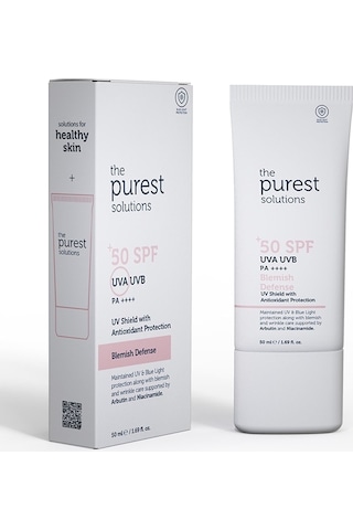The Purest Solutions Lekeli Ciltler İçin Renkli Güneş Kremi SPF50+ 50 ML