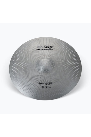On Stage Lvcp5000 Low Volume Zil Seti Profesyonel - Sessiz Davul Pratiği Delikli Paslanmaz Çelik Yapı, %70-80 Ses Azaltma Teknolojisi, Doğal Zil Tepkisi Rebound İçerik: 14" Hi-hat, 16" Crash, 18" Crash, 20" Ride