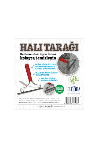 Büyük Halı Tüy Toplama Tarağı (19 Cm)