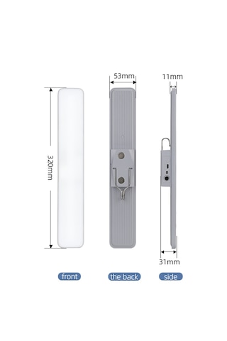 Kumandalı - Zaman - Işık Gücü Ayarlı Metal Askılı - Usb Şarjlı Lamba Fener 20smd Led 5639 .