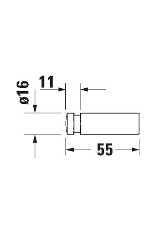 Duravit -d-code Askı, Krom - 0099041000- Krom