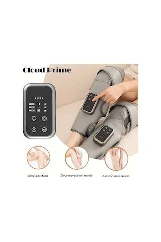 Fochsia Elektrikli Çok Fonksiyonlu Bacak Masaj Aleti Light Grey 1pc Hava Kompresyonlu Isıtmalı 3 Mod 3 Şiddet Seviyesi Type-c Şarj Altın