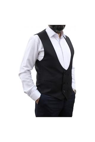 Mentor Regalo Kruvaze Yelek Siyah 50188