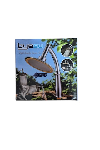 Byesu Duş Hortumuna Takılabilen 360 Derece Dönen Yönü Ayarlanabilen Robot Tipi Duş Başlığı Krom