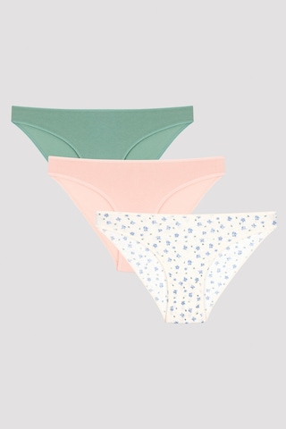 Leo Ditsy 3'lü Külot Çok Renkli