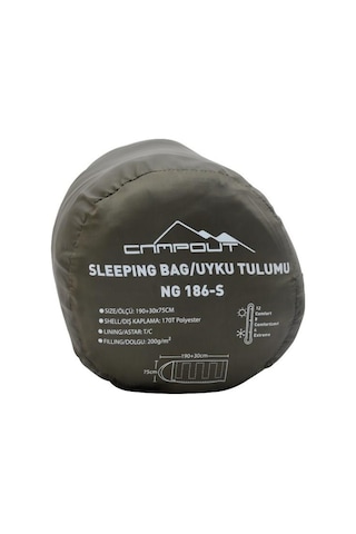 Nurgaz Campout -4 Derece Uyku Tulumu (Ng 186s) Çok Renkli