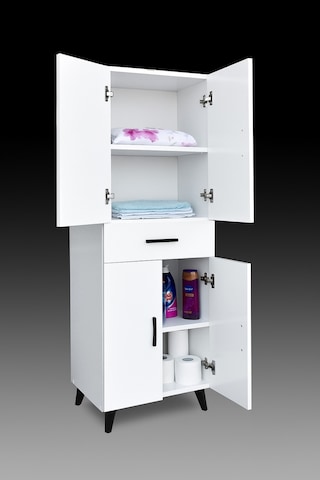 Alesta Life 4 Kapaklı Çekmeceli Banyo Dolabı Beyaz
