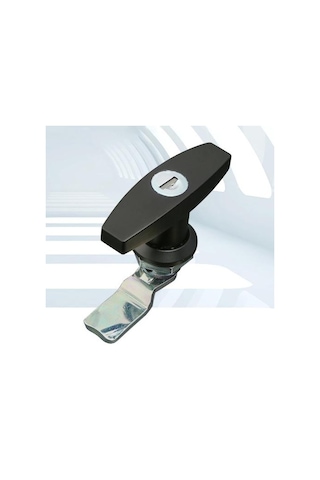 Evrensel T-saplı Kapı Mandalı Kilidi Römork Karavan Rv Kamyonet Kanopi Alet Kutusu Siyah