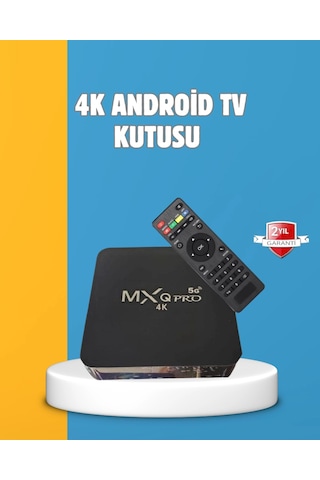Mey İthalat Android Tv Box 4k 2gb Ram 16gb Rom, Kablosuz Wi-fi Medya Oynatıcı Diğer