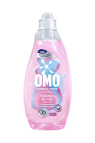 Omo Express Fresh Sensitive Beyaz Ve Renkliler Sıvı Çamaşır Deterjanı 1480ml X1 Diğer